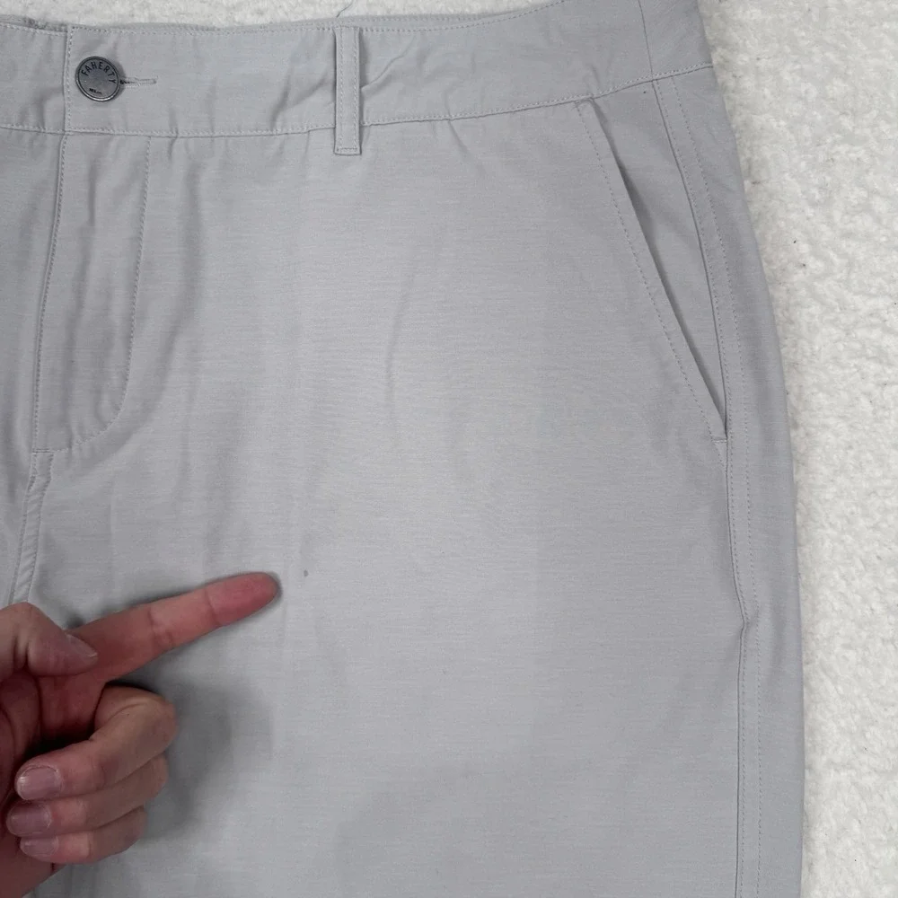 Faherty All Day Shorts Mens‎ 38 Performance Stretch Chino Drawstring 9